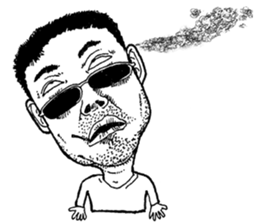 Stubble handsome guy International EDT.2 sticker #12601373