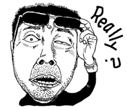 Stubble handsome guy International EDT.2 sticker #12601383