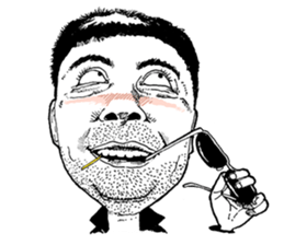 Stubble handsome guy International EDT.2 sticker #12601385