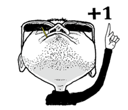 Stubble handsome guy International EDT.2 sticker #12601387