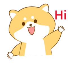 Cute Shiba Inu with its new friend ! sticker #12602398