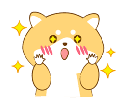 Cute Shiba Inu with its new friend ! sticker #12602401