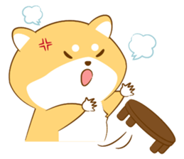Cute Shiba Inu with its new friend ! sticker #12602423