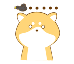 Cute Shiba Inu with its new friend ! sticker #12602433