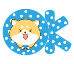 Cute Shiba Inu with its new friend ! sticker #12602436