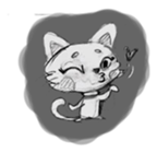 Cute cats in sketches (N.1) by trikono sticker #12602481