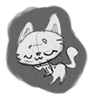 Cute cats in sketches (N.1) by trikono sticker #12602487