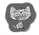 Cute cats in sketches (N.1) by trikono sticker #12602488