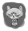 Cute cats in sketches (N.1) by trikono sticker #12602514