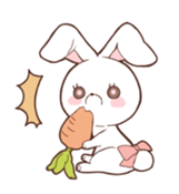 Sticker of the tail ribbon rabbit sticker #12602577