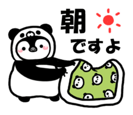 Panda love penguins sticker #12603199