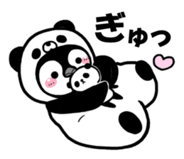 Panda love penguins sticker #12603204