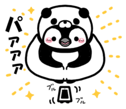 Panda love penguins sticker #12603216