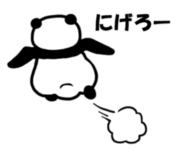 Panda love penguins sticker #12603231