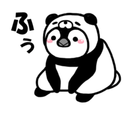 Panda love penguins sticker #12603232