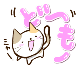 Slapstick tortoiseshell cat sticker #12603723