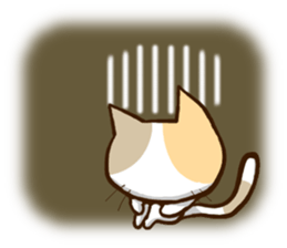 Slapstick tortoiseshell cat sticker #12603732