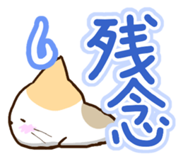 Slapstick tortoiseshell cat sticker #12603736