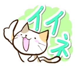 Slapstick tortoiseshell cat sticker #12603743