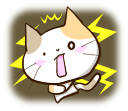 Slapstick tortoiseshell cat sticker #12603747