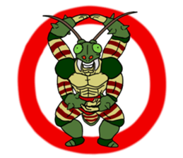 Mantis man sticker #12603959