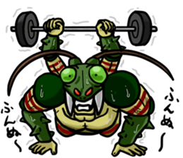 Mantis man sticker #12603969