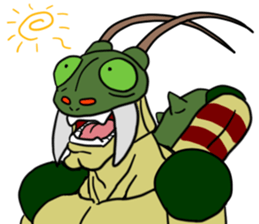 Mantis man sticker #12603979