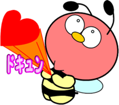 Small bee-2 sticker #12605742