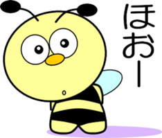 Small bee-2 sticker #12605743