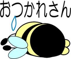 Small bee-2 sticker #12605751