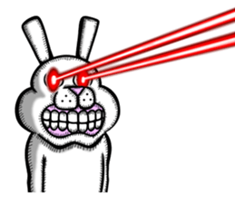 Gums bare rabbit sticker #12606510