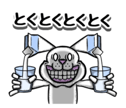 Gums bare rabbit sticker #12606517