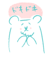 Laid back polar bear[Scribble] sticker #12606945