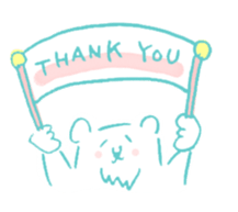 Laid back polar bear[Scribble] sticker #12606951