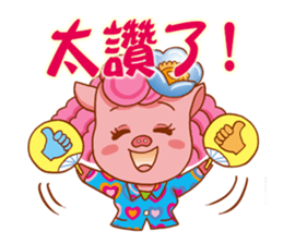 Floret pig go to work, episode 3 sticker #12606959
