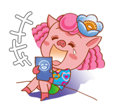 Floret pig go to work, episode 3 sticker #12606963