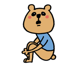 Social withdrawal bear sticker #12607158