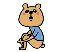 Social withdrawal bear sticker #12607158