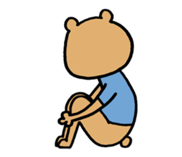 Social withdrawal bear sticker #12607159