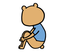 Social withdrawal bear sticker #12607159