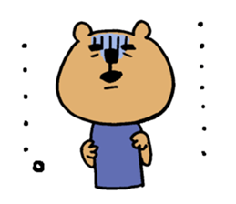 Social withdrawal bear sticker #12607170