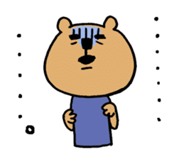 Social withdrawal bear sticker #12607170