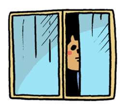 Social withdrawal bear sticker #12607173