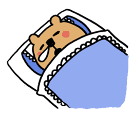 Social withdrawal bear sticker #12607183