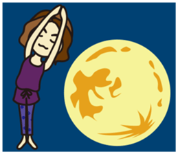 Yoga Sticker of Kaorin 3 sticker #12607441