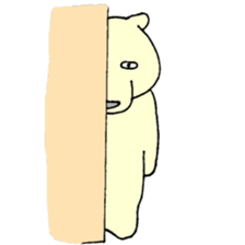 White bear & child seal sticker #12607601