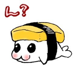 White bear & child seal sticker #12607629