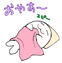 White bear & child seal sticker #12607635