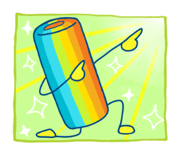 Friends of retro color sticker #12608078