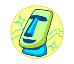 Friends of retro color sticker #12608081